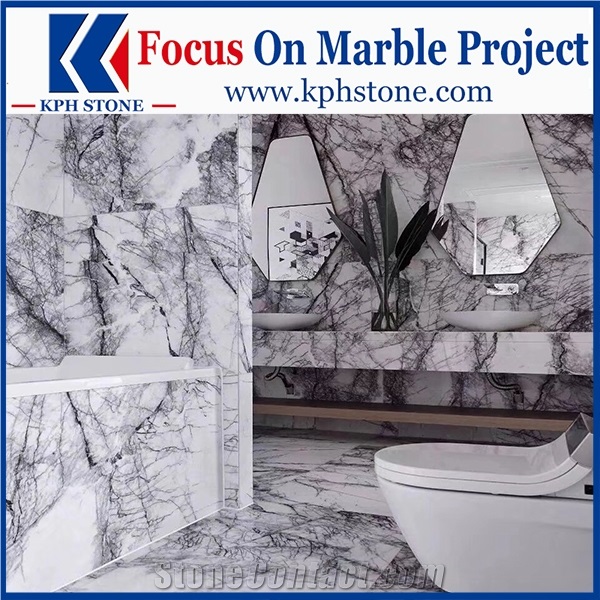 Lilac New York Marble Bathroom Vanity Tops