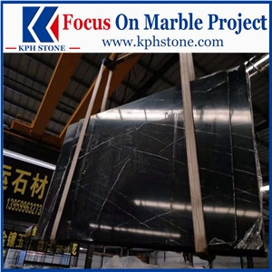 Nero Marquina Marble Slabs for Floor
