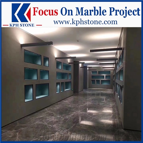 New Hermes Ash Grey Marble Corridor Floor Tiles