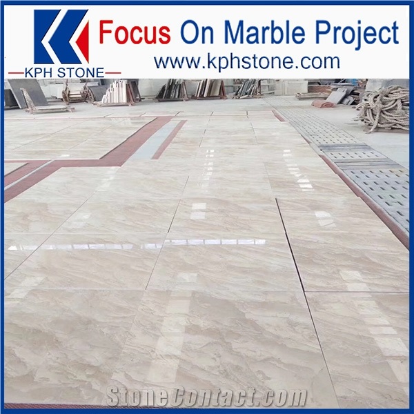Oman Classic Beige Marble Tiles for Shower Walls Cordis