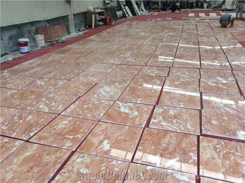 Orange Peel Red Marble with Top Quality