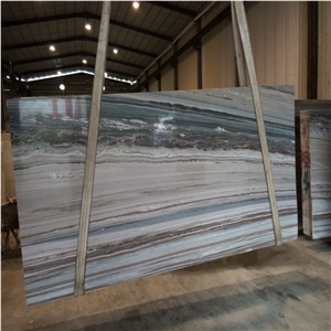 Palissandro Bluette Marble Slab for Hotel Project