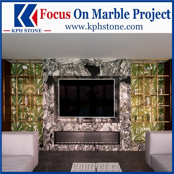 Primavera Green Marble Living Room Walls&Floors