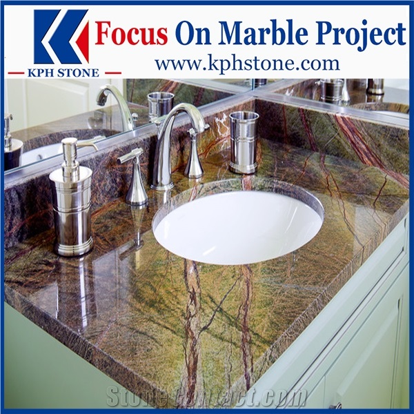 Rain Forest Green Marble Kitchen Countertops&Tops