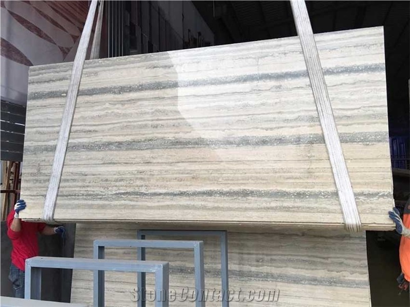 Silver Travertine Tile for Flooring and Wall