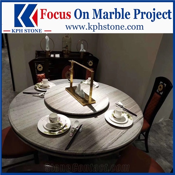 Striato Grigio White Marble Kitchen Tables&Tops