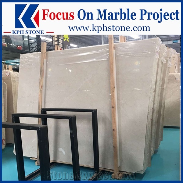 Victory White Cloudy Beige Marble Slabs&Tiles