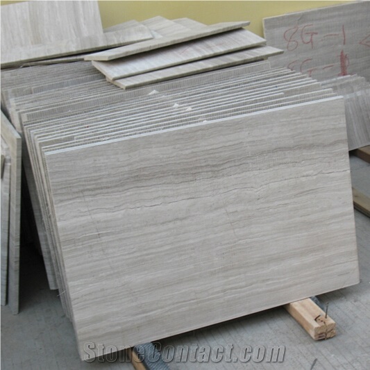 White Serpeggiante Wooden Vein Marble Slabs&Tiles