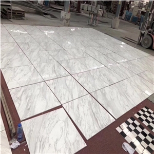 White Volakas Marble Slabs for Four Points Hotels