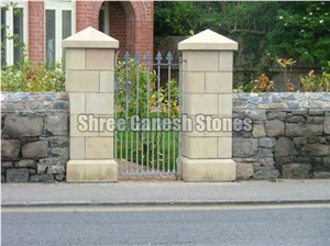 Sandstone Garden Gates Pillars