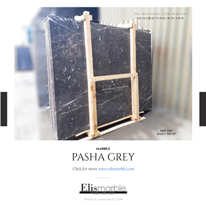 Pasha Grey Marble Slabs