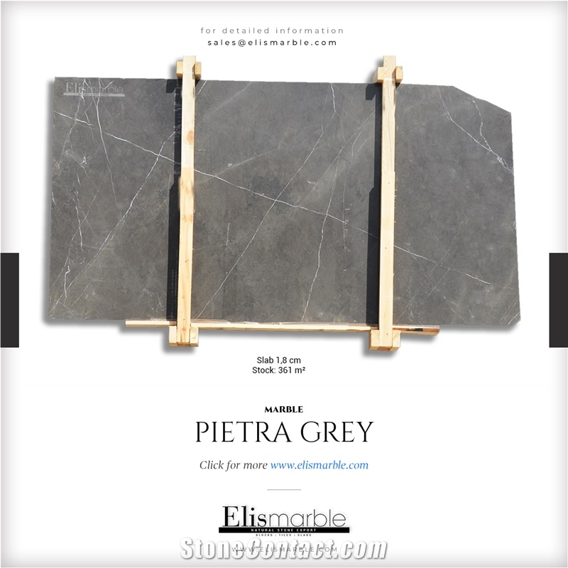 Pietra Grey Marble Slabs