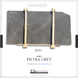 Pietra Grey Marble Slabs