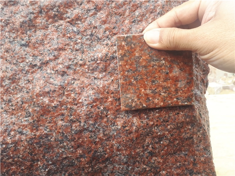 Bon Red-Pit-1 Granite Blocks, Royal Red Granite Block