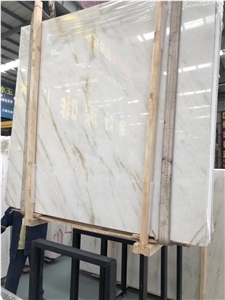 Earl Gold Marble ,White Color with Gold Line