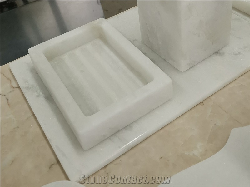 Glorious White Marble Soap Dish ,Bath Accessories