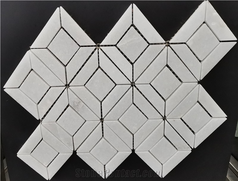 Sivec Liberty White Marble Mosaic Square Shape