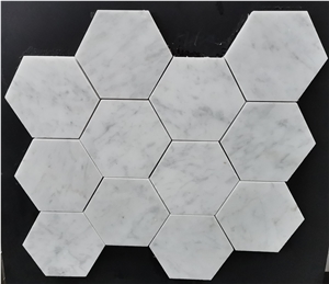 Sivec Liberty White Marble Mosaic Square Shape