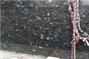 Emerald Pearl Black Granite Slabs