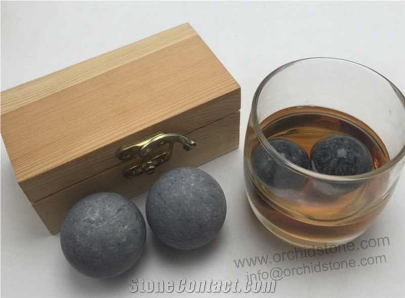 Galaxy Grey Granite Whiskey Rocks Gift Set