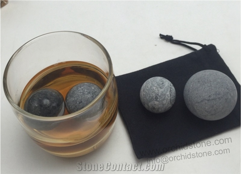 Galaxy Grey Granite Whiskey Rocks Gift Set