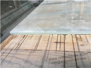 Lightweight Translucent Onyx Backed Glass Panels