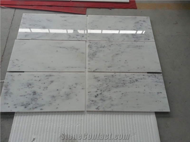 Crystal White Marble Tiles Pacific White Marble