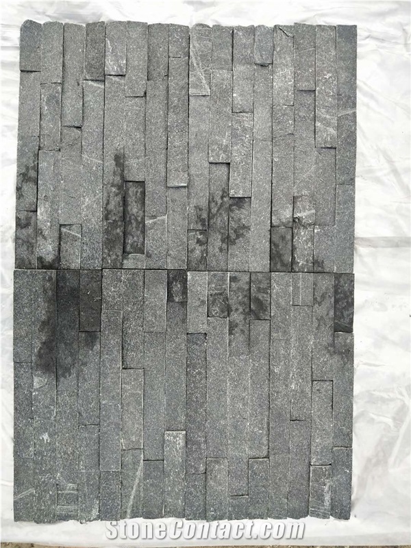 Black Wall Cladding Culture Stone Wall Panel