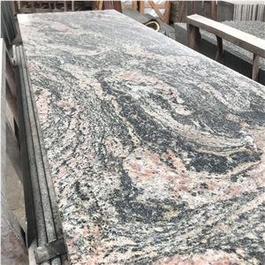 China Cheap Natural Juparana Granite Slab