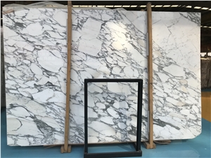 Italian Arabescato White Marble Slab Floor Tile