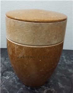 Sand Stone (Biodegradable) Cremation Urn, Ash Urn