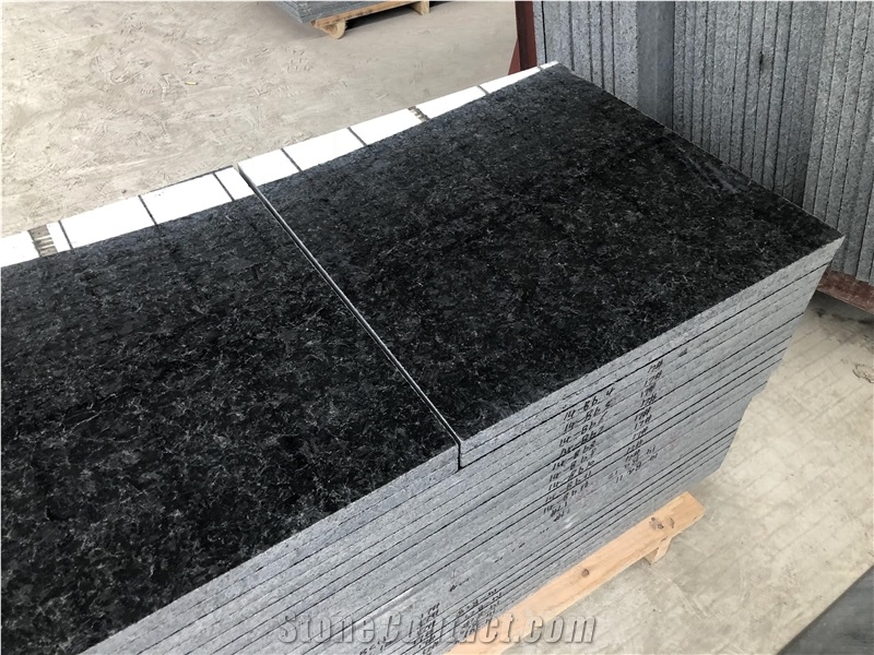 Angola Black Granite Polished Wall Floor Tiles