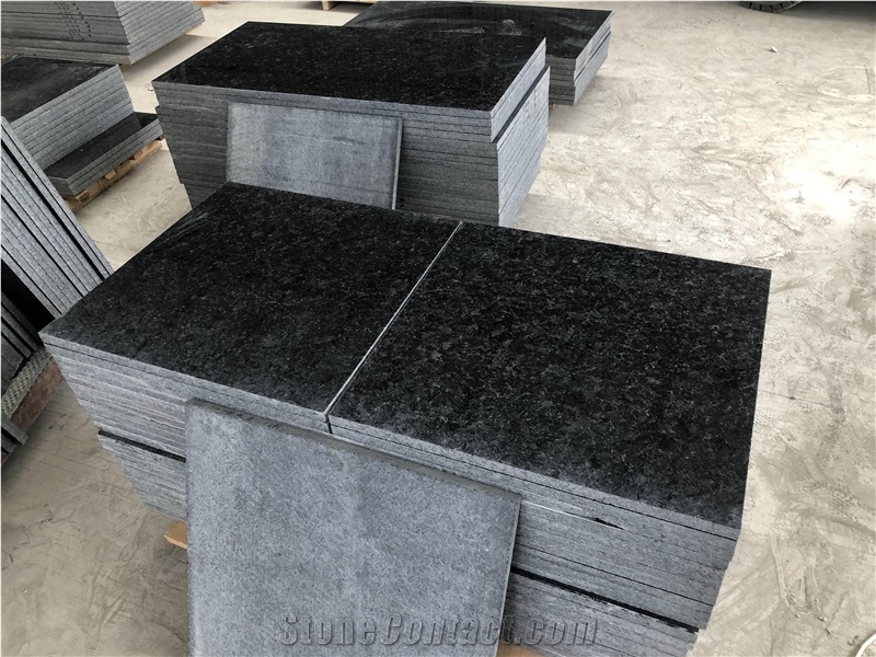 Angola Black Granite Polished Wall Floor Tiles