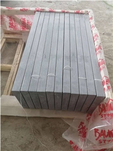 China Blue Limestone Honed Stairs Step Tiles