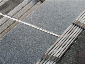New Padang G654 Grey Granite Polished Floor Steps