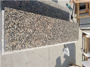 Polished Pear Red Granite Slabs Tiles For Stairs