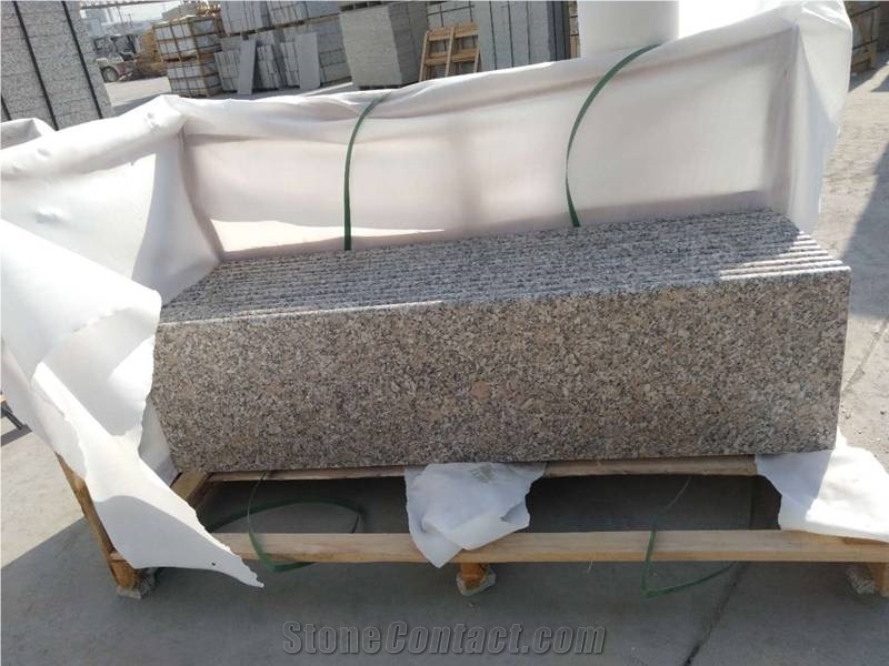 Polished Pear Red Granite Slabs Tiles For Stairs
