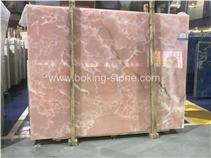 Pure Pink Onyx Iran Onyx Slabs