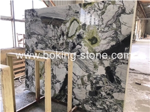 White Beauty Ice Green Jade Marble Slabs Project