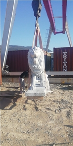 Lion Figure Marble Sculpture