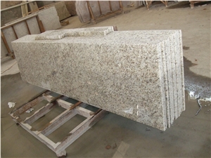Giallo Ornamental Granite Prefab Countertops