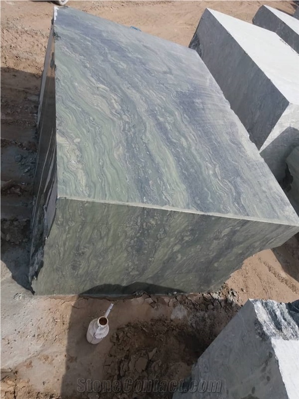 Aquarrella Green Granite Block, Iran Green Granite