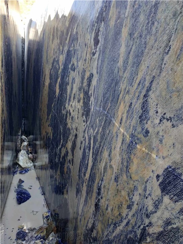 Brazil Granite Blue Sodalite Big Block Quarry