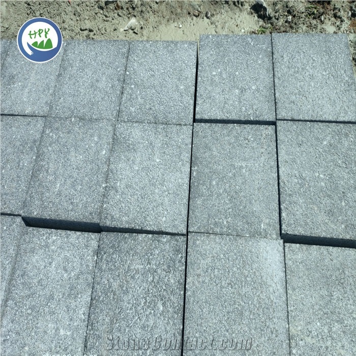 G394 Black Granite Paver,Cobblestone