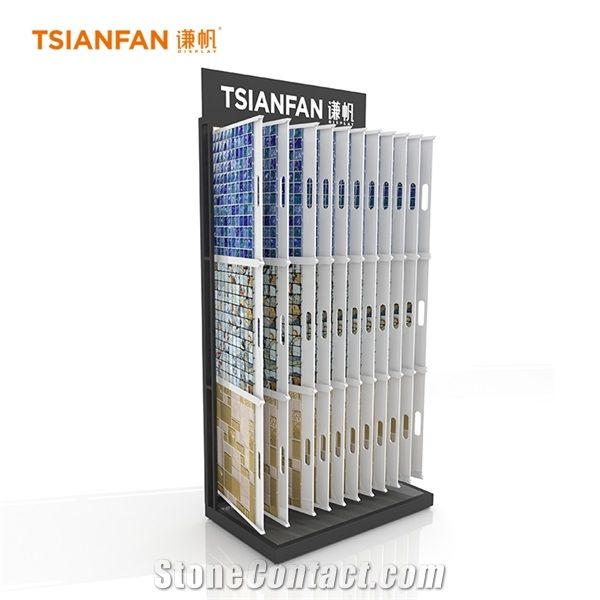 Book System Mosaic Tile Display Stand Rack