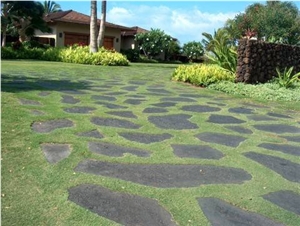 Puka Lava Irregular Pavers for Coutyard and Lawn