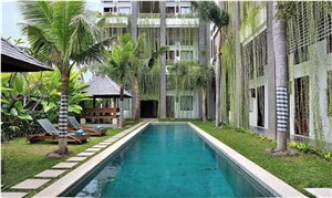 Green Sukabumi Stone Bali Swimming Pool Tiles