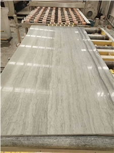 China Own Quarry Blue Wooden Vein Marble