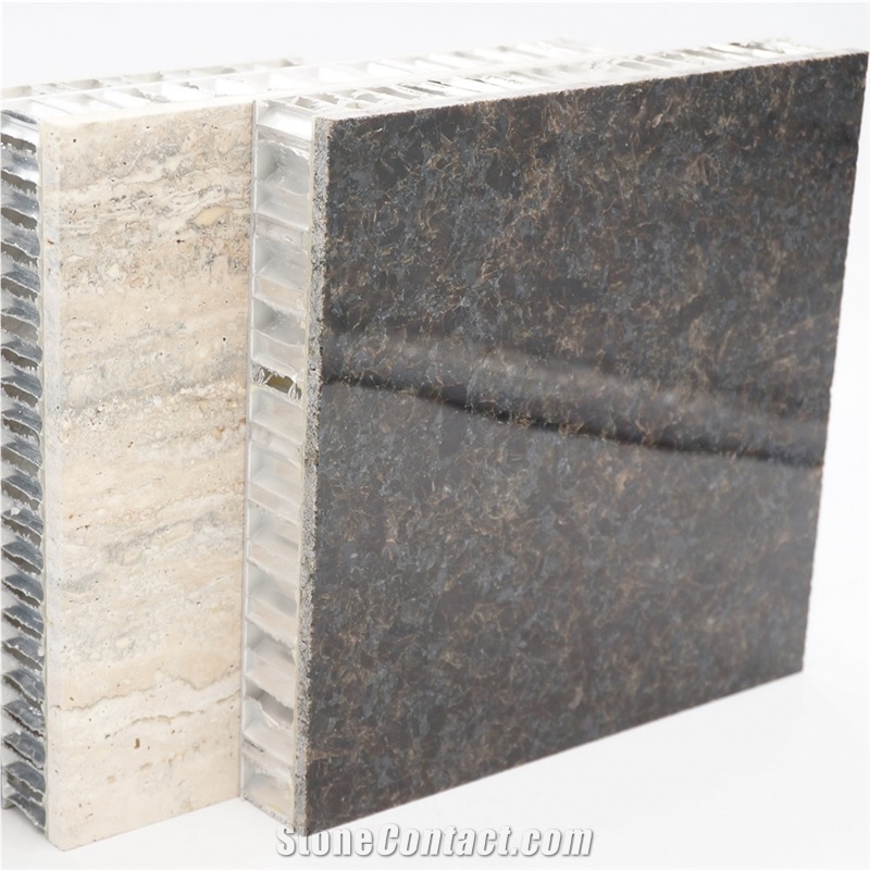 Aluminium Honeycomb Black Granite Composite Panel