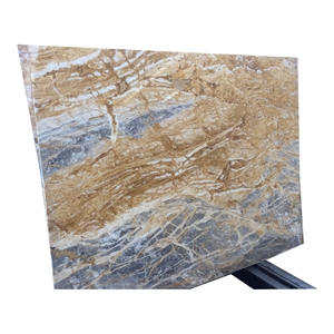 Amber Grey Gold Marble Slabs Wall Tile